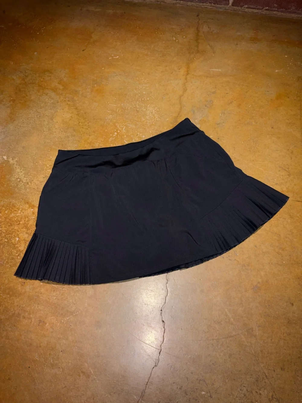 Mondetta Black Mini Skirt with Pleated Panels